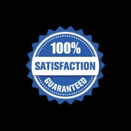 100% Satisfaction Guaranteed Badge