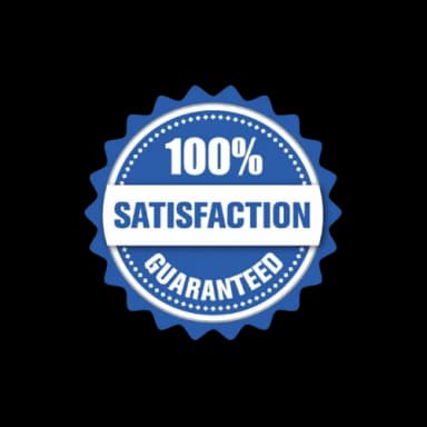 100% Satisfaction Guaranteed Badge
